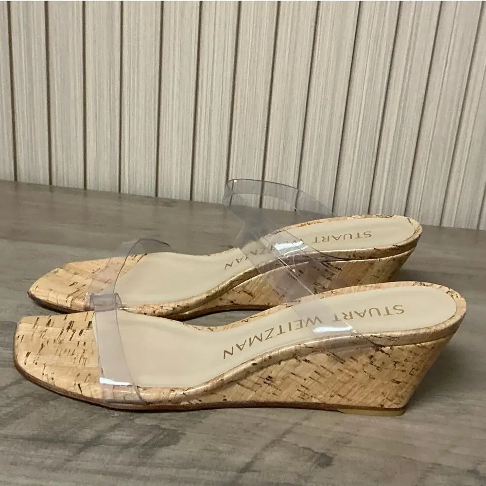 Stuart Weitzman Women’s Aleena 50 Wedge Slide Sandal Size 6B